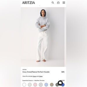 TNA Cozy Fleece Perfect Fit Hoodie (Heather Crome)